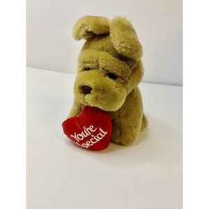 Pucker‎ Pup CALTOY Shar Pei Bulldog Plush 7”Dog You’re Special Heart Valentines